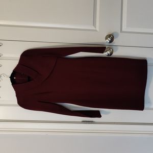 Black Halo burgundy dress